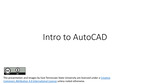 Module 04: Introduction to AutoCAD (including Layers and Colors)