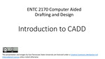 Module 01: Introduction to CADD and Scales by Leendert Craig