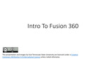 Module 09: Introduction to Fusion 360 Part 1 by Leendert Craig