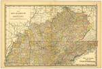 New County and Railroad Map of Kentucky / County and Railroad Map of Tennessee (file 0825_016_01_12)