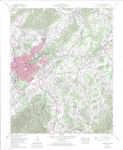 Johnson City Quadrangle Tennessee 7.5 Minute Series (Topographic) 198 - SE (file mapcoll_004_02)