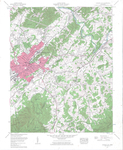 Johnson City Quadrangle Tennessee 7.5 Minute Series (Topographic) 198 - SE (file mapcoll_004_03)